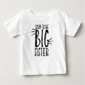 T-shirt Pour Bébé Femme: Soon to be BIG sister (Devant)