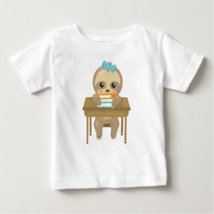 T-shirt Pour Bébé Fente d'école, Jolie fente, Fente bébé, Livres, Bu