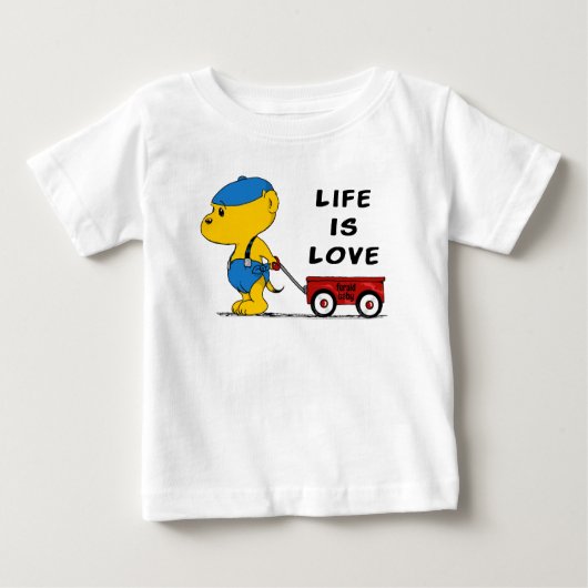 T-shirt Pour Bébé Ferald Baby | La vie est amour (Devant)