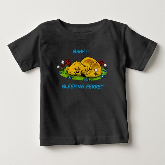T-shirt Pour Bébé Ferald | Sac fourre-tout du furet dormant (Devant)