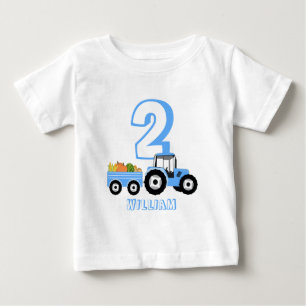 T-shirt Pour Bébé Ferme Blue Truck Produits pour garçon de fête