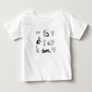 T-shirt Pour Bébé Ferme vintage moderne lapin de Pâques