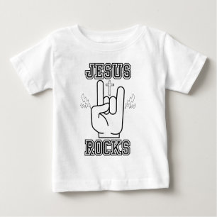T-shirt Pour Bébé Festival biblique de Jesus Rocks