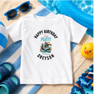 T-shirt Pour Bébé Fête d'anniversaire au bord de la piscine pour les