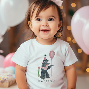 T-shirt Pour Bébé Fête d'anniversaire chiot mignon chien Caniche Age