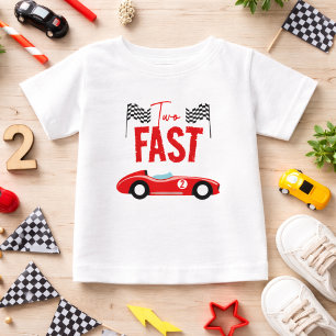T-shirt Pour Bébé Fête d'anniversaire de 2 ans pour garçon avec voit
