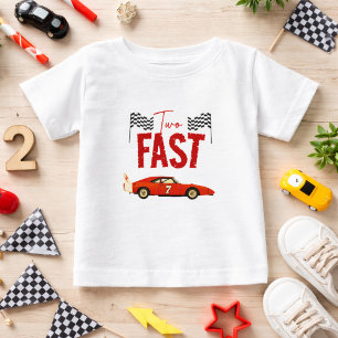 T-shirt Pour Bébé Fête d'anniversaire de 2 ans pour garçon avec voit