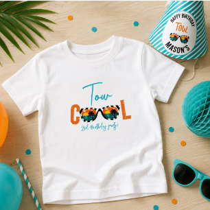 T-shirt Pour Bébé Fête d'anniversaire de Deux Garçons Sympas 2 ans