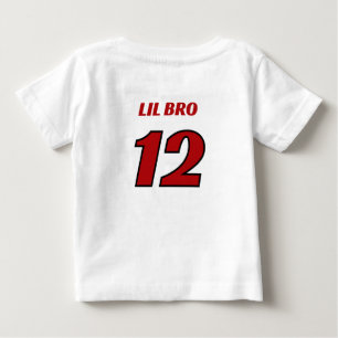 T-shirt Pour Bébé Fête d'anniversaire de Lil Bro Red Race Car Crew