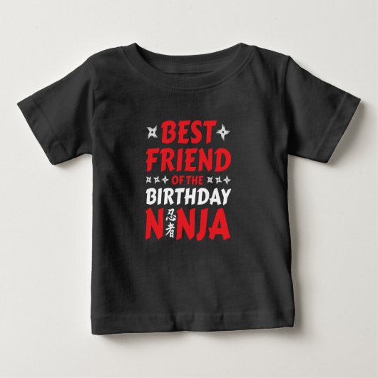 T-shirt Pour Bébé Fête d'anniversaire de ninja pour enfants Karaté M (Devant)
