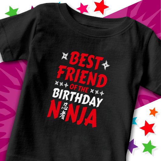T-shirt Pour Bébé Fête d'anniversaire de ninja pour enfants Karaté M