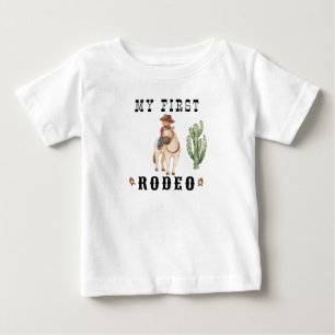 T-shirt Pour Bébé Fête d'anniversaire de rodéo cowboy