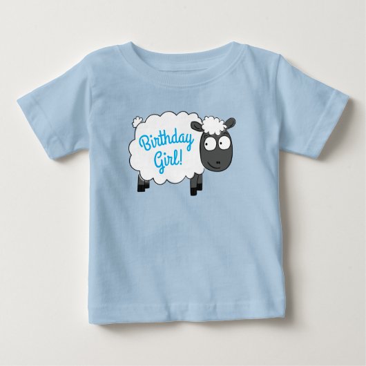 T-shirt Pour Bébé Fête d'anniversaire des moutons (Devant)