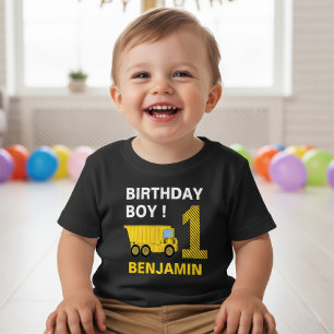 T-shirt Pour Bébé Fête d'anniversaire pour les 1 an de construction