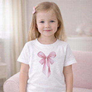 T-shirt Pour Bébé Fête de Baby Shower Fille Arc en Ciel Rose