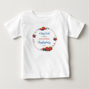 T-shirt Pour Bébé Fête de bébé Douce aux fraises et myrtilles