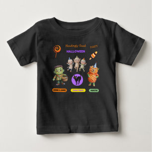 T-shirt Pour Bébé Fête de costumes d'Halloween Monstres danse amusan