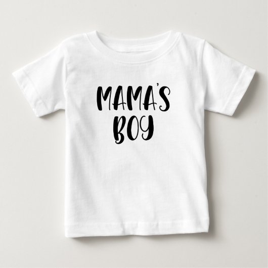 T-shirt Pour Bébé Fête de la mère du garçon de maman (Devant)