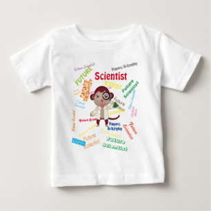 T-shirt Pour Bébé Fête de l'anniversaire du singe scientifique de de