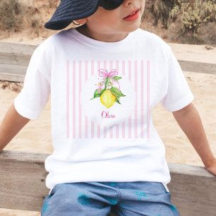 T-shirt Pour Bébé Fête de naissance Coquette Lemon Rose