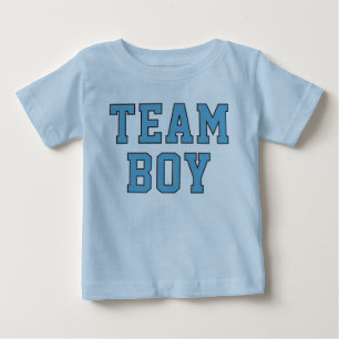 T-shirt Pour Bébé Fête de Révélation du Sexe de Bébé Team Boy Blue