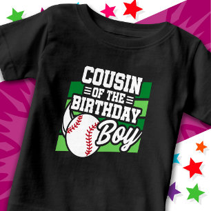 T-shirt Pour Bébé Fête d'enfants amusante Cousin du garçon fêté de b