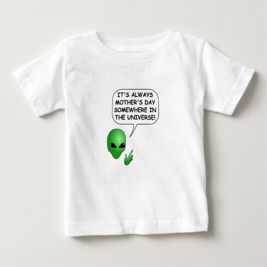 T-shirt Pour Bébé Fête des mères Aliens (Devant)