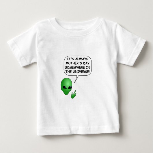 T-shirt Pour Bébé Fête des mères Aliens (Devant)