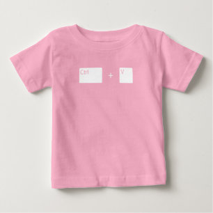 T-shirt Pour Bébé Fête des pères Copie et collage Duo Design
