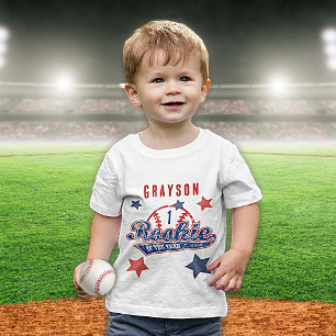 T-shirt Pour Bébé Fête du 1er anniversaire de la recrue de baseball