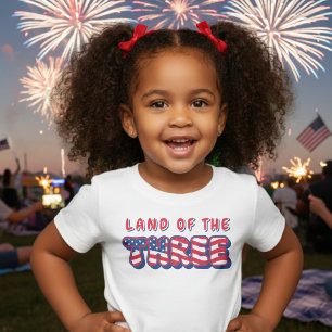 T-shirt Pour Bébé Fête du 3e anniversaire Drapeau patriotique USA 4