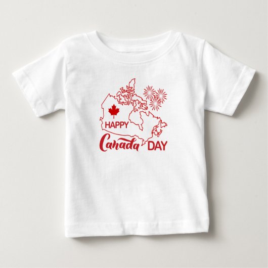 T-shirt Pour Bébé Fête du Canada (Devant)
