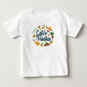 T-shirt Pour Bébé Fête du Cinco De Mayo : Fête mexicaine