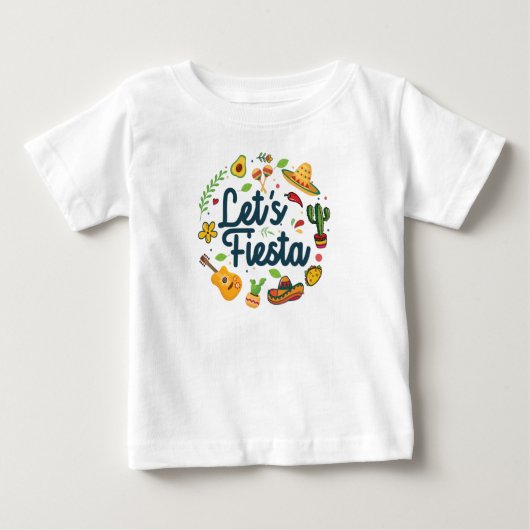 T-shirt Pour Bébé Fête du Cinco De Mayo : Fête mexicaine (Devant)