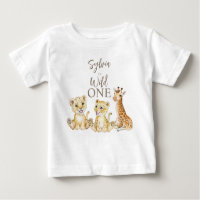 Fête du nom personnalisé des bébés animaux sauvage