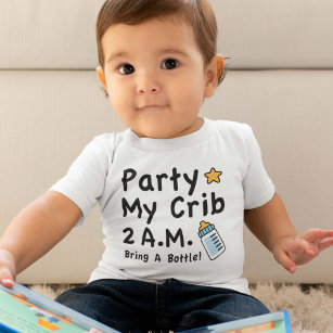 T-shirt Pour Bébé Fête. Mon Bébé. 02