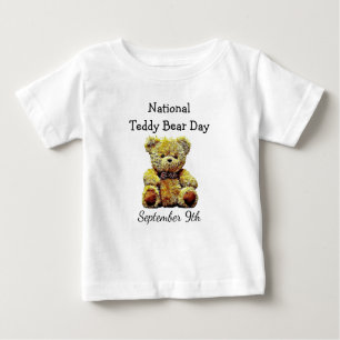 T-shirt Pour Bébé Fête nationale de l'ours en peluche 9 septembre