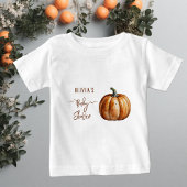 T-shirt Pour Bébé Fête Prénatale Bébé Citrouille d'Automne