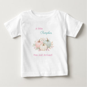 T-shirt Pour Bébé Fête Prénatale Pastel Un Petit Citrouille Est En R