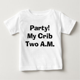 T-shirt Pour Bébé Fête Sassy Mon Lit, Deux Heures