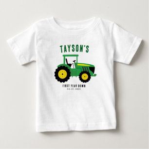 T-shirt Pour Bébé Fêtez le 1er Anniversaire de Votre Tracteur   Thèm