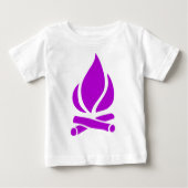 T-shirt Pour Bébé Feu de camp (Devant)