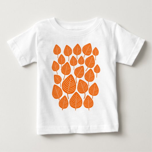 T-shirt Pour Bébé Feuille (Devant)