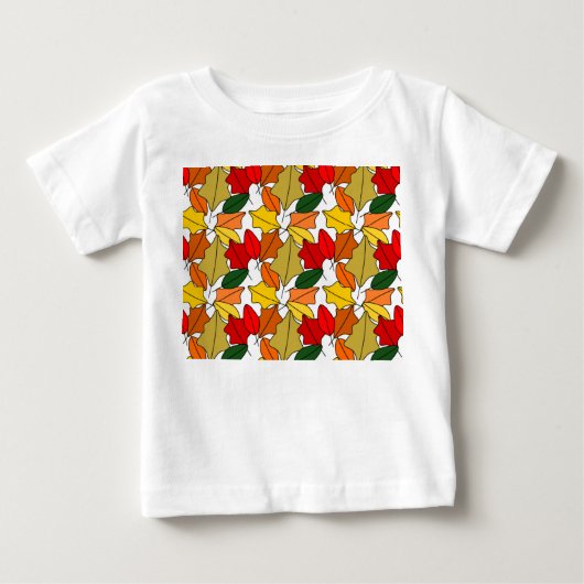 T-shirt Pour Bébé Feuille (Devant)