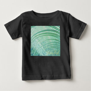 T-shirt Pour Bébé Feuille de palme Plante verte douce