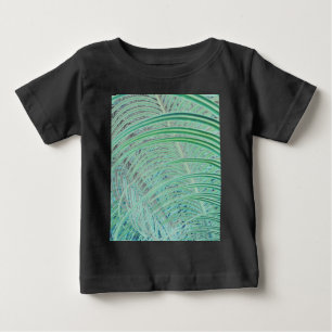 T-shirt Pour Bébé Feuille de palmier de plante verte douce