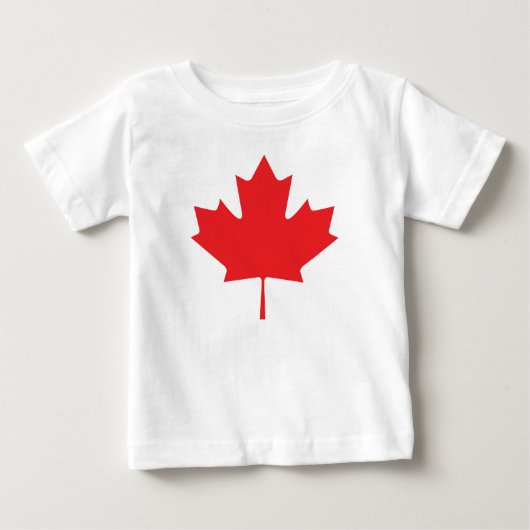 T-shirt Pour Bébé Feuille d'érable canadienne (Devant)