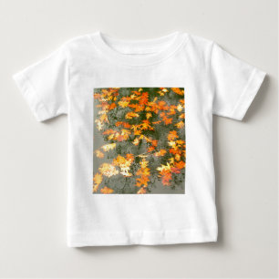 T-shirt Pour Bébé feuille tombé sous la pluie