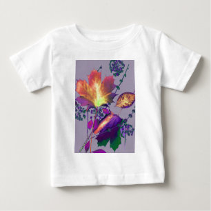 T-shirt Pour Bébé Feuilles d'automne à Lilac