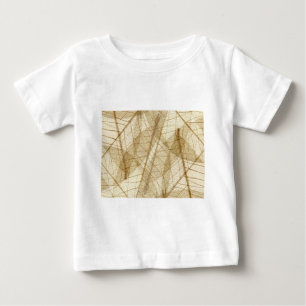 T-shirt Pour Bébé Feuilles en dentelle beige crème pâle
